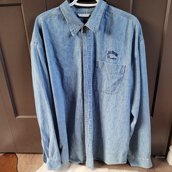 Jim Beam denim long sleeve shirt. - Picture 2 of 12